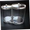 VICASKY Makeup Organizer Acrylic Storage Case for Cotton Swabs Pads