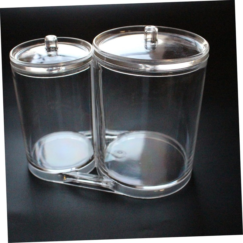 VICASKY Makeup Organizer Acrylic Storage Case for Cotton Swabs Pads