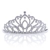 Anderson's Homecoming Queen Tiara and Silver Glitter Sash Set, High