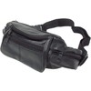 Lorenz Genuine Traditional All Soft Leather Bum Bag with 6