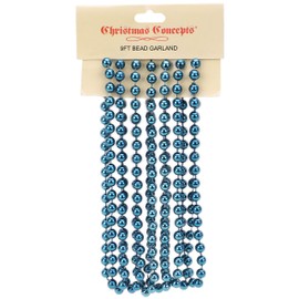 Christmas Concepts® 9ft Christmas Bead Chain - Christmas Bead Garlands - Christmas Decorations (Midnight Blue)