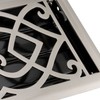 Naiture 6" x 12" Steel Floor Register Victorian Style Brushed