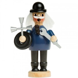 Sikora RM-C Wooden Incense Smoker, Various Designs, Colour / Model: C05 Blue - Mechanic, Size: Height approx. 13.5 cm