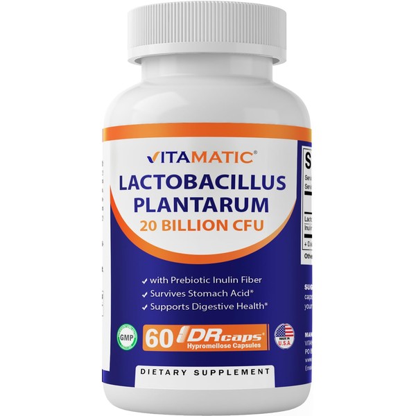 Vitamatic Lactobacillus Plantarum - 20 Billion per DR Capsule -