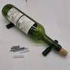Wine Rack Wall Mounted 5 Bottle Matte Black Metal Vino