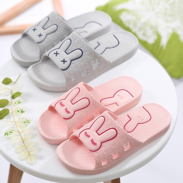 1+1 Rabbit Bathroom Shoes Bathroom Slippers Non-slip, 545360919Rabbit Bathroom Shoes