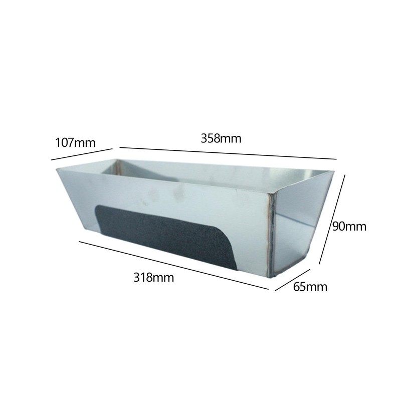 Yajuyi Stainless Steel Mud Pan/Drywall Putty Mud Pan Left Joint