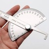 Multifunctional Stainless Steel Ruler with 180 Degree Angle 10cm Measuring