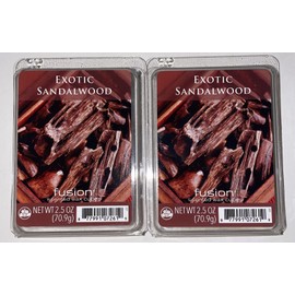 Fusion 2 Packs Fusion Scented EXOTIC SANDALWOOD Wax Melts 2 Packs  / 2.5 Oz Each
