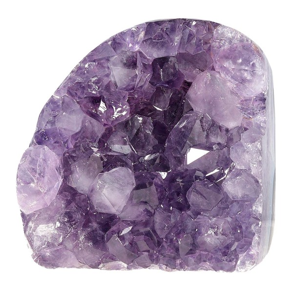 rockcloud Natural Purple Amethyst Quartz Crystal Cluster Geode Druzy Home Decoration Self Stand Desk Ornament Gemstone Specimen, 1.76-1.98 lb