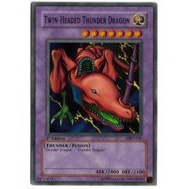 Yu-Gi-Oh! - Twin-Headed Thunder Dragon (MRD-120) - Metal Raiders - Unlimited Edition - Super Rare