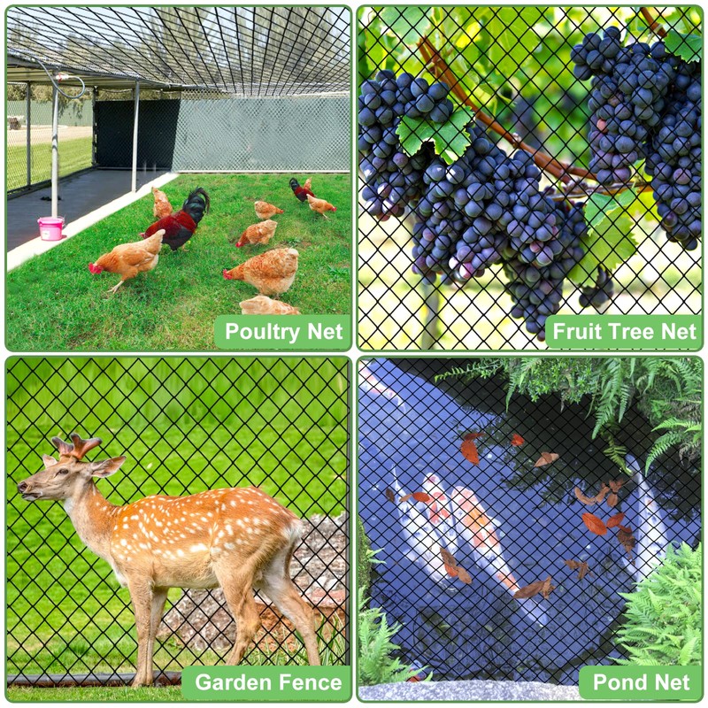 Bird Netting, 25’x100’ Garden Netting with 2” Mesh Net as