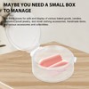 HEALLILY 10pcs Small Pill Case Clear Round Plastic Storage Containers