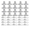 Gokoti 20 Sets Marine Grade Twist Lock Fasteners Turn Button