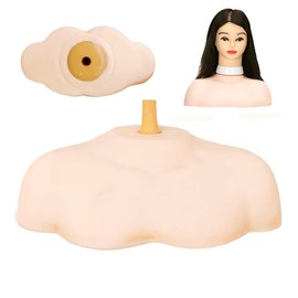 hairyhme Shoulder Mannequin Dummy Shoulder Mannequin Head Stand Wig Head Support for Cosmetology and Hairdressing Training in Home and Salon Settings, Shoulder Model, Medium Size