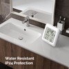 KADAMS Bathroom Clock 9.5" Kitchen Wall Clock with Large LCD
