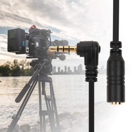 TRS to TRRS Converter Cable, 3.5mm Headphone TRS to TRRS Adapter Headphone Microphone Converter Adapter Cable for Smartphone for Cellphones Tablets Recording Pens DSLR Cameras