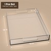 Qdetak Acrylic Tray 16"x12" – Decorative Serving Tray with Handles