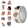 500PCS Funny Cat Stickers Roll 10 Styles Cat Meme Stickers