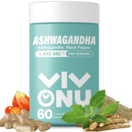 Ashwagandha Vegan Capsules is from Ashwagandha Powder & Root Extract KSM-66 | Black Pepper Extract | Releases Stress & Boosts Energy | Promotes Quality Sleep | 60 Coun