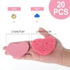 WLLHYF 20 Pieces Compressed Facial Sponges Natural Cellulose Facial Cleaning