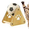 Cat Scratcher,Interactive Cat Toys with Wooden Base - Spherical Nail