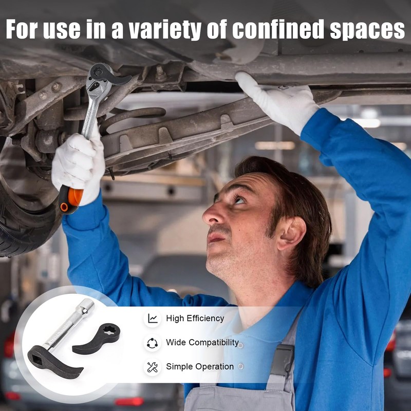 Updated Pry Bar Wrench Adapter - Juvaeny Adjustable Indexing Pry