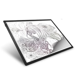 A3 LED Light Pad,Ultra-Thin Copy Board Light Board,Adjustable Brightness Tracing Light Box by Magnetic for Tracing, Weeding and Diamond Painting