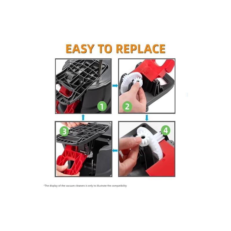 SAHENITEANA Embrague de Repuesto unidireccional, fcil fregona Pedal, Escoba giratoria,