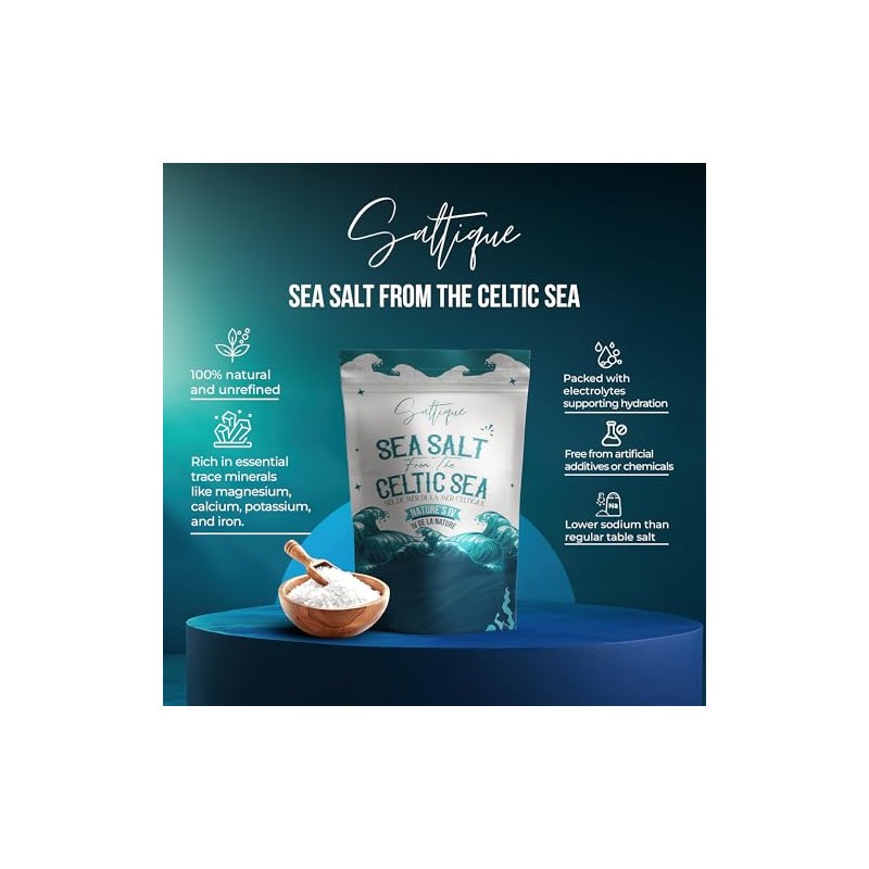 Saltique Sal Marina Francesa Finamente Molida Del Mar Céltico -