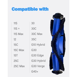 2 Pack Roller Brush Replacement for eufy 11S, 11S MAX,25C, G30, G30 Hybrid, G10 Hybrid, G20, G20 Hybrid,30C, 30, 30C MAX, 15C MAX,15C, 35C, 25C Max, 11S Plus,G35+, G40+, G40 Hybrid+