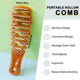 MAEELOU Ridge Design Puppy Brush, Soft Bristle Gentle Grooming Tool, Pet Hair Care, Suitable Small Dog : Yorkie, Maltese, Shih Tzu, Maltipoo (Brown)