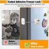 Yaocom 8 Pack Refrigerator Lock Heavy Duty Combination Fridge Child