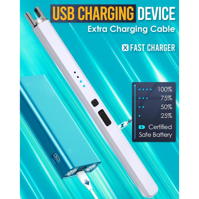 Electric Lighter for Candle USB Rechargeable - 2 Pack Stocking