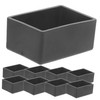 ORFOFE 8pcs Rectangular Furniture Table Foot Cover Caps Chair Leg
