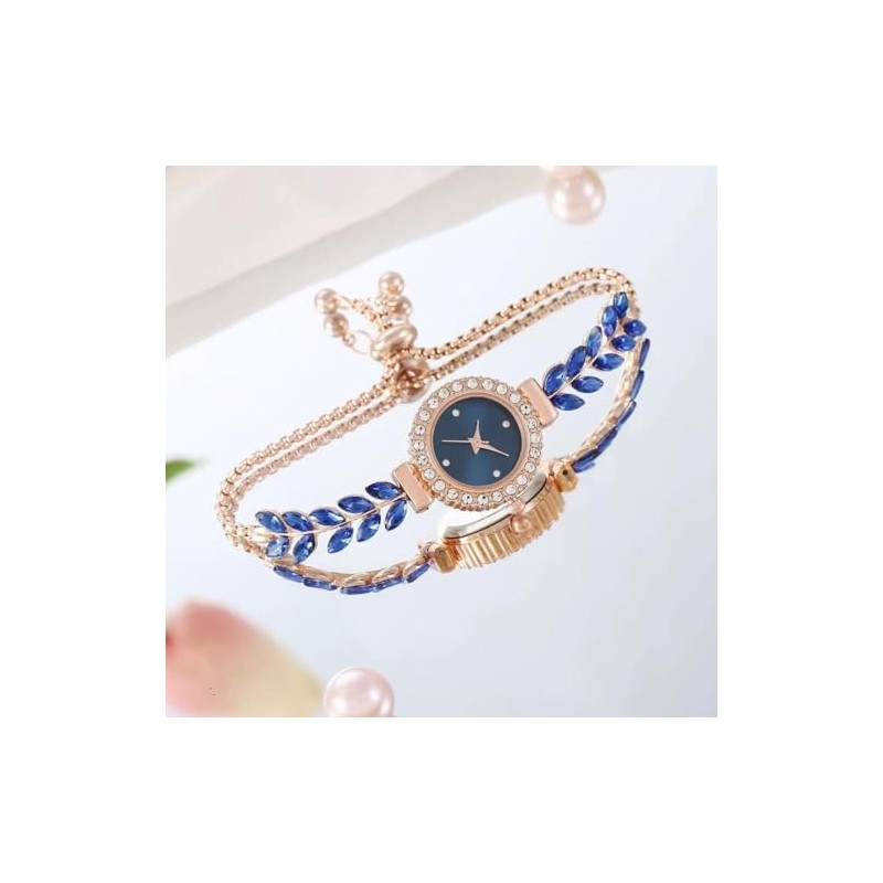 MINILUJIA Elegant Luxury Womens Wrist Watch with Small Gold Dial