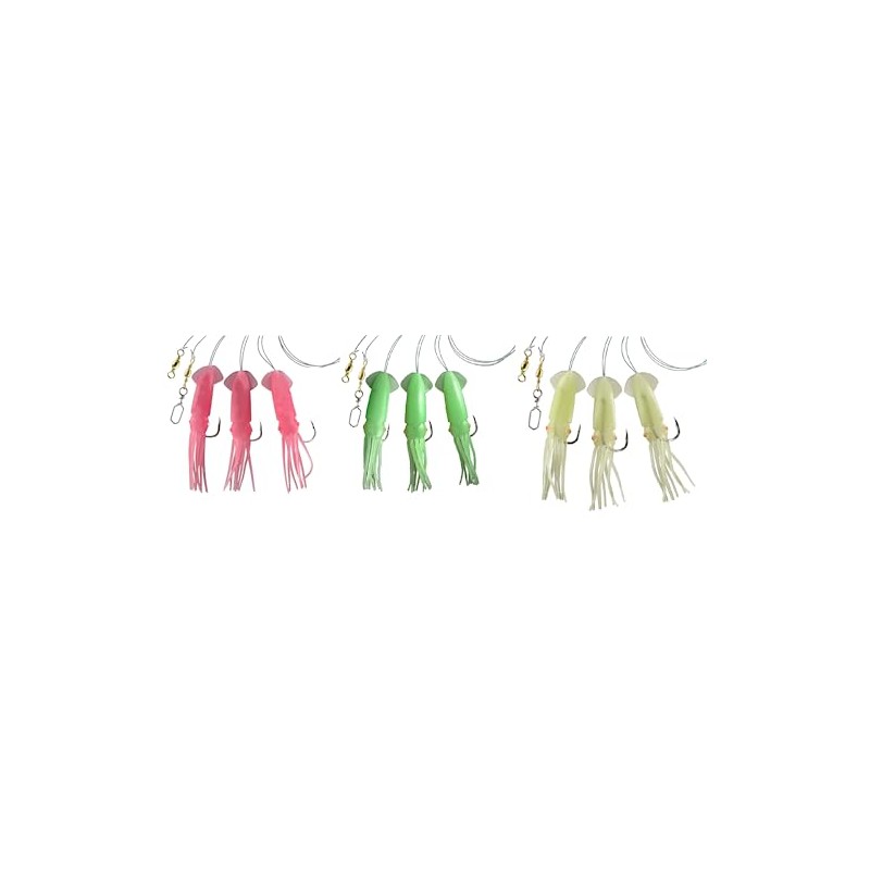 Dega by Jenzi Cod Rigs Rubber Octopus 3 Arms Luminous
