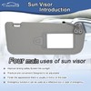 CRAZYPARTS Driver & Passenger Side Sun Visor Compatible with Hyundai