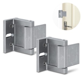 High-Security Reinforced Door Lock – Aluminum Privacy Latch for Home and Hotel, Easy Installation with Stainless Steel Screws, Interior Night Lock for Added Protection(Gary-2 Pack)