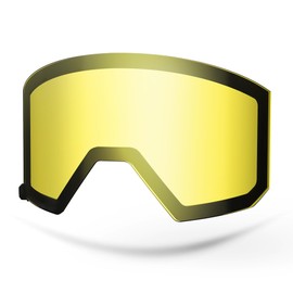 Excoutsty Ski Goggles Men Women-OTG Anti Fog Snow Goggles,Interchangeable Lens 100% UV400 Protection Snowboard Goggles (Yellow Lens Vlt 75%)