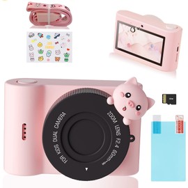 Children's Camera 48MP 1080P HD Video Camera Kids Selfie Camera Touchscreen Camera Kids Camcorder Toy Camera WiFi Digital Camera Photo Camera with 32GB SD Card, Christmas Gifts for Children