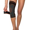 Knee Brace with 2 x Drawstrings, Black/Orange