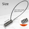 Steel Cable Rope Locks with Combination High Security 4-Digit Combination