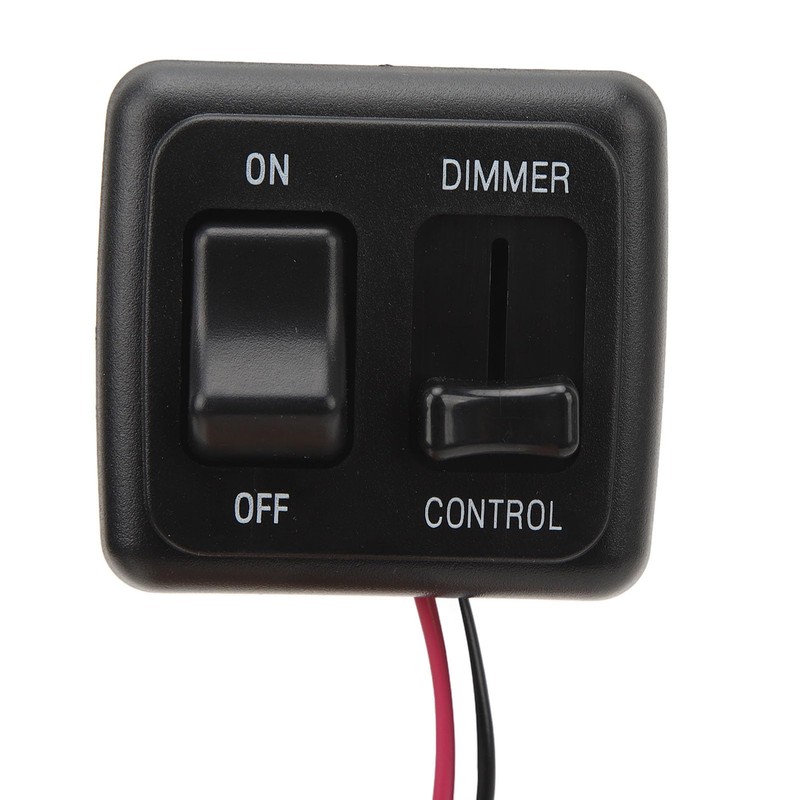12 Volt DC Dimmer Switch, Black Toggle Dimmer Switch 9V
