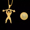 GY Dije Collar Gym Musculo Fitness Pesas Mancuernas Gimnasio