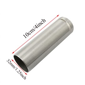 Faucet Mount Extension Shank PZRT Bathroom Installation Faucet Accessories Lengthen Fixed High Foot Stainless Steel Basin Faucet Fittings Tap 4" x 1.25"