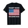 Welcome back Vintage Trump 2024 Tee, 47th President USA Flag