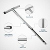 Varomorus Soil Sampler Probe 21" Stainless Steel Tubular T-Style Handle.