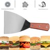 Kerafactum Slanted Pulled Pork Spatula for Hamburger Fried Egg, Grill