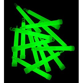 Partyknicklichter - 25 Power Glow Sticks 150 x 15 mm Green for Events, Emergency Lighting, Path Marking, Signal Lights